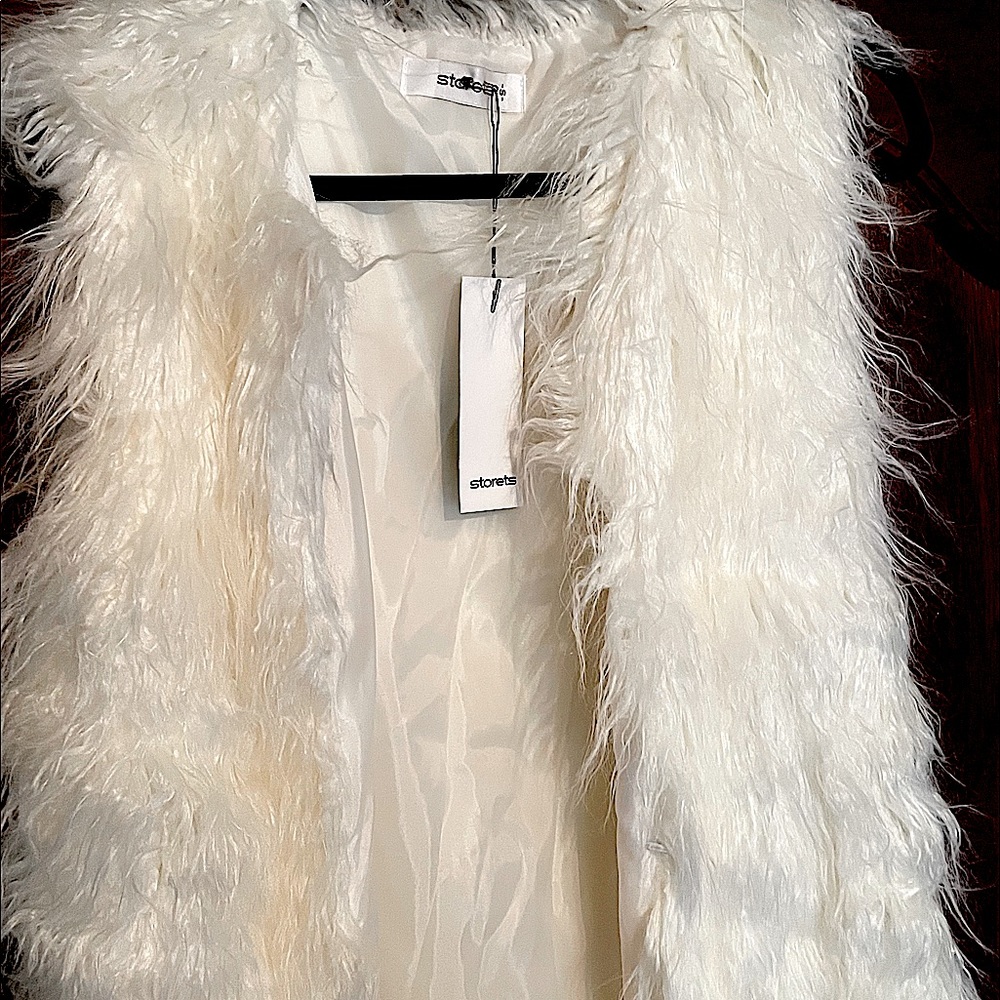 NWT Storets Faux Fur Long Vest